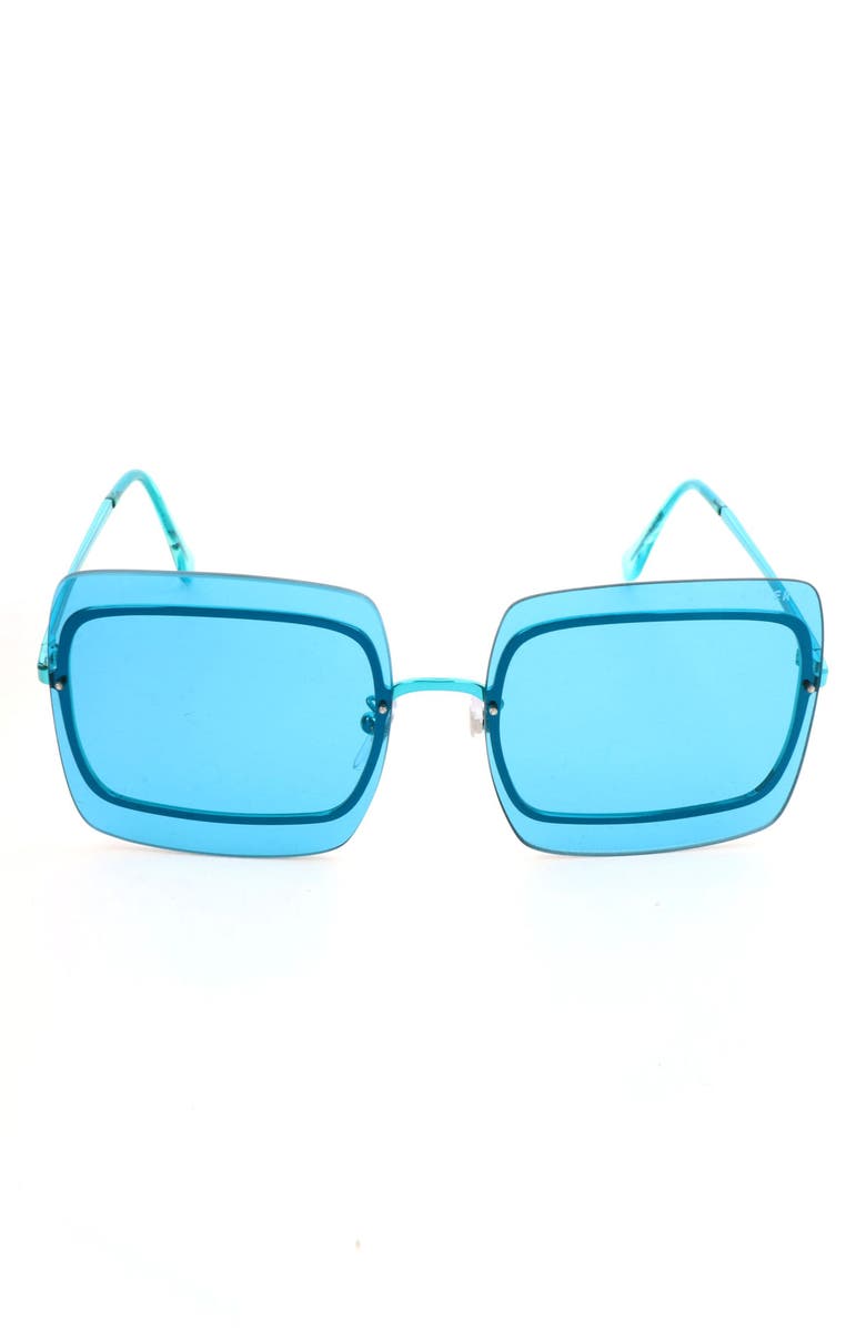 SUPER by RETROSUPERFUTURE<sup>®</sup> 55mm Square Sunglasses, Main, color, Blue