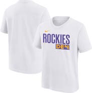 Nike Youth Nike  White Colorado Rockies 2025 City Connect Wordmark T-Shirt