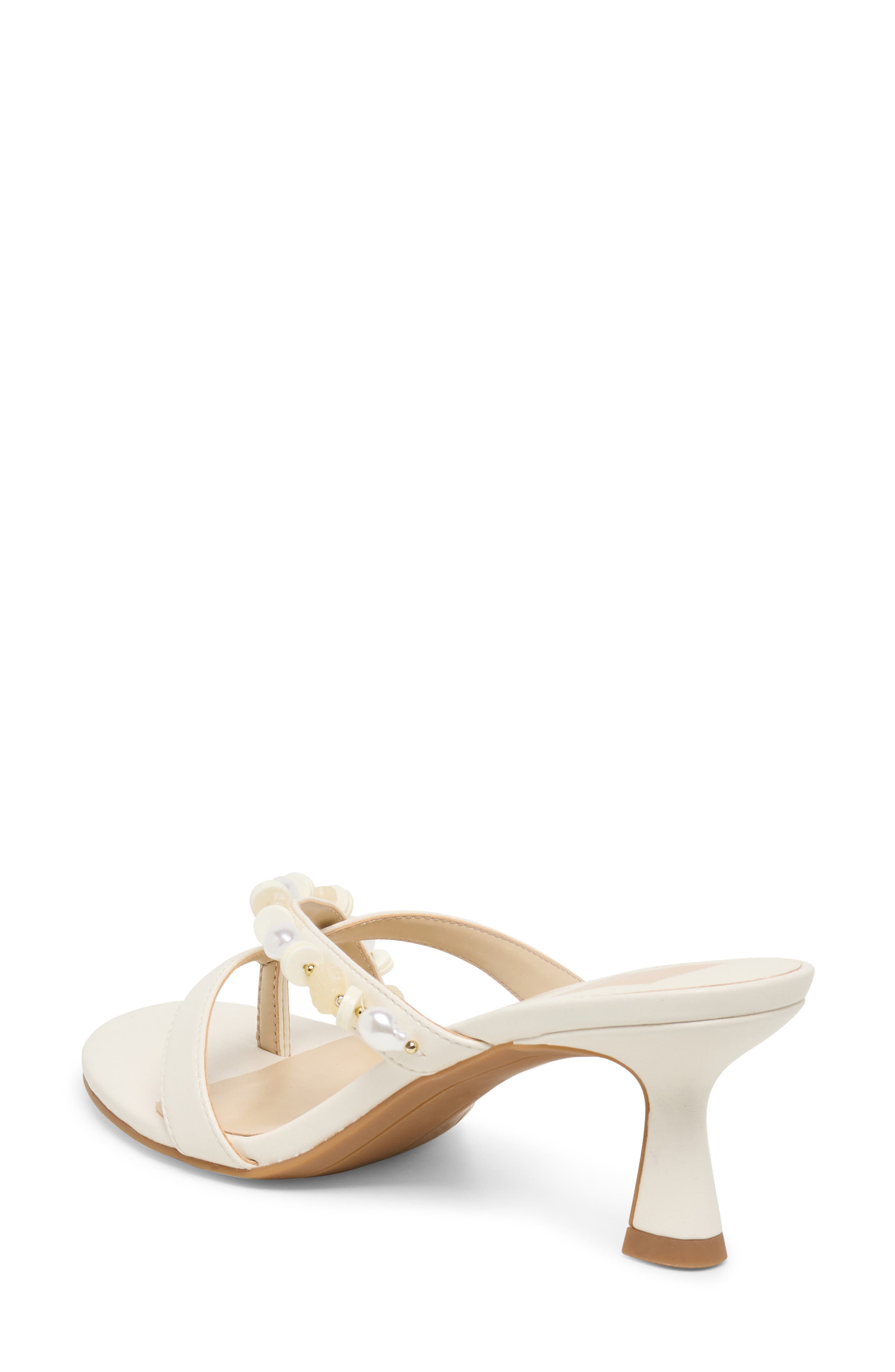 Dolce Vita Daisy Embellished Slide Sandal, Alternate, color, Ivory Stella