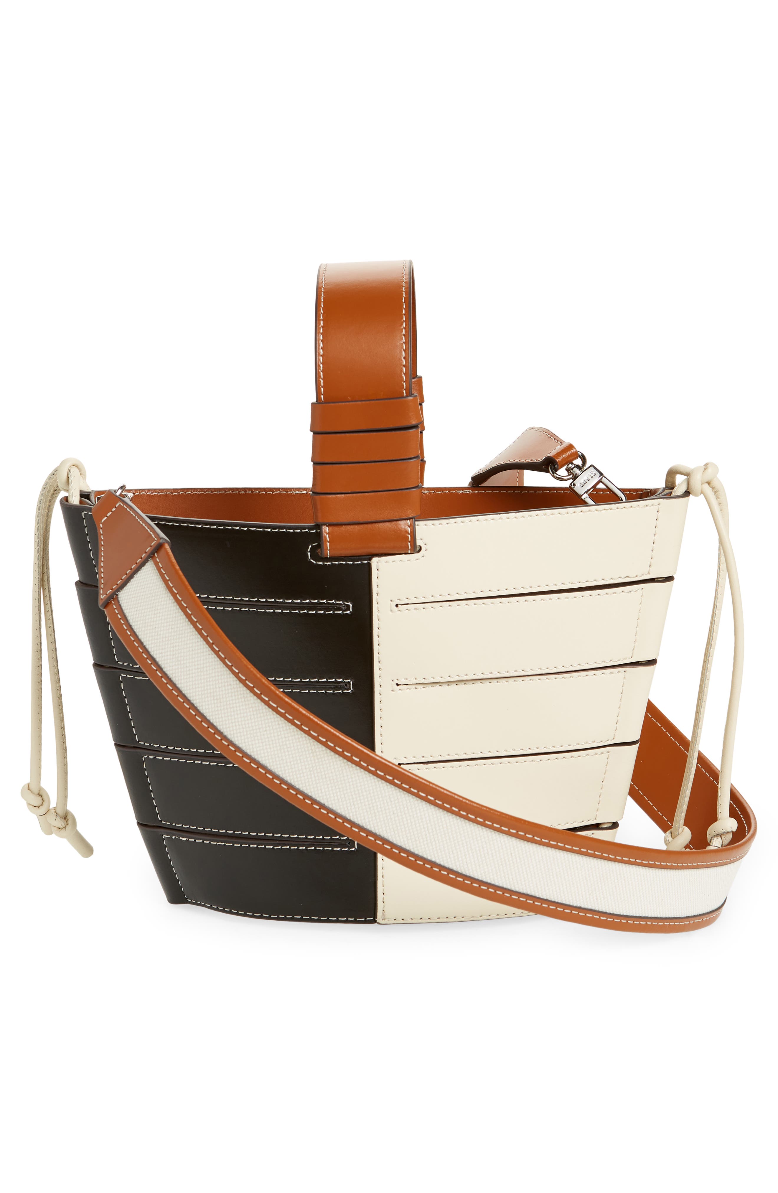 STAUD Diamond Two-Tone Mini Tote, Alternate, color, 