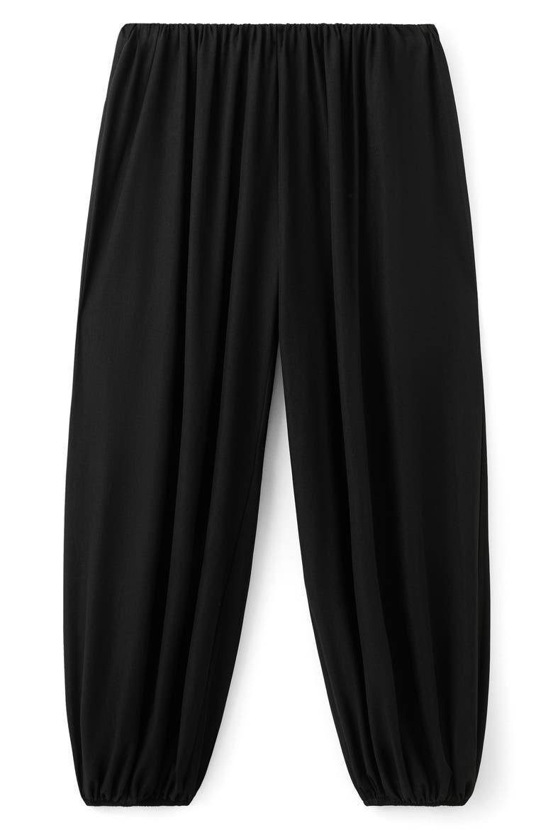 Pleated Balloon Pants, Alternate, color, BLACK