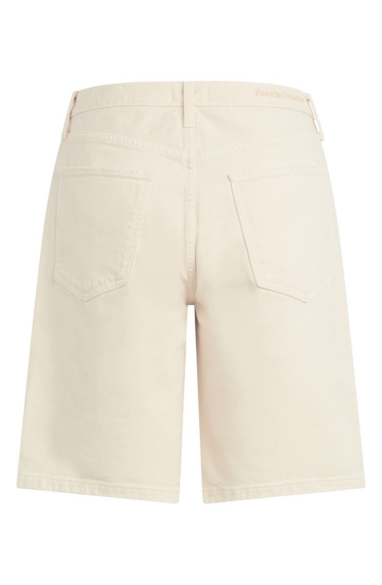 Favorite Daughter The Tommy Bermuda Denim Shorts, Alternate, color, Gardenia