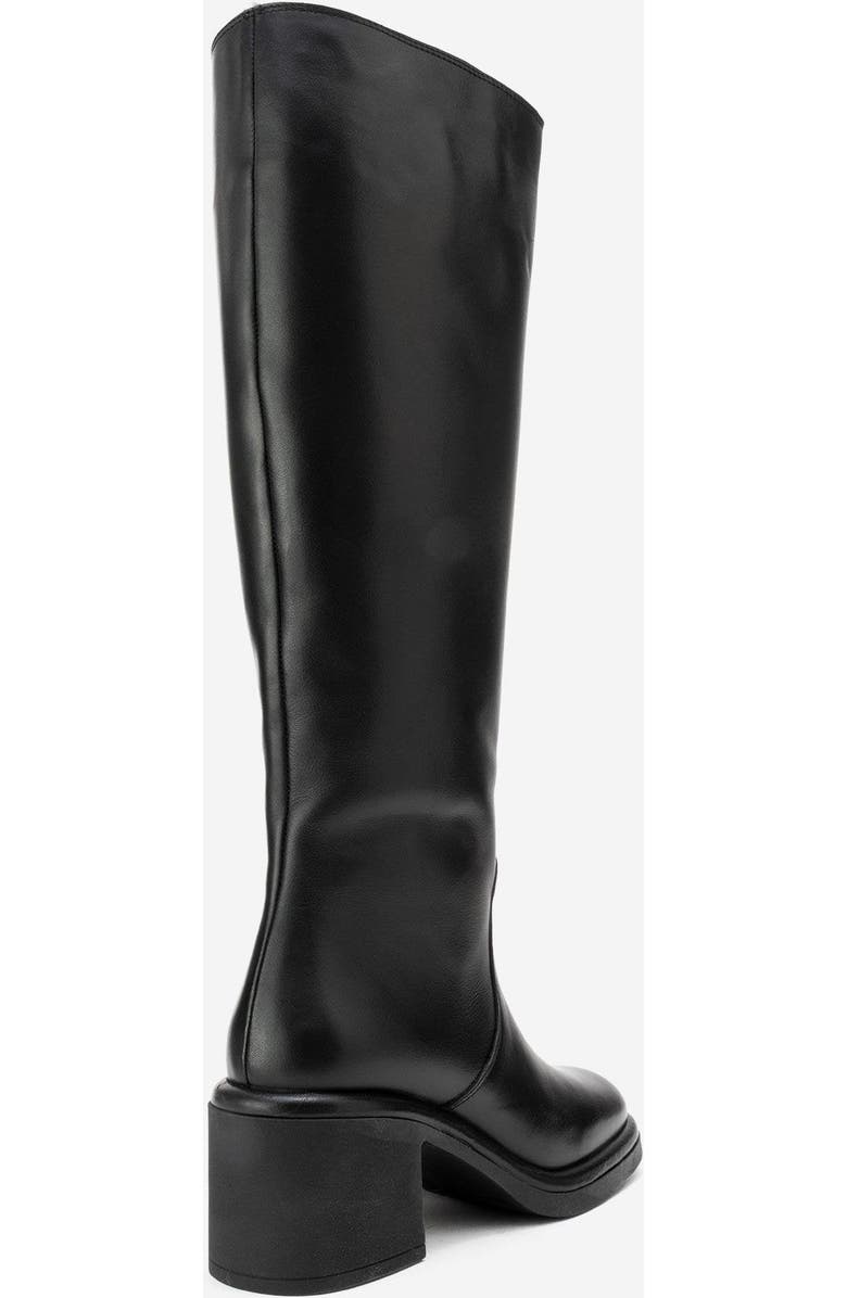 Forever & Always Shoes Fros Leather Knee High Boot, Alternate, color, Black