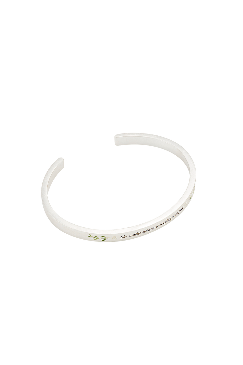 Niva Mistletoe Pearl Bangle, Alternate, color, Silver