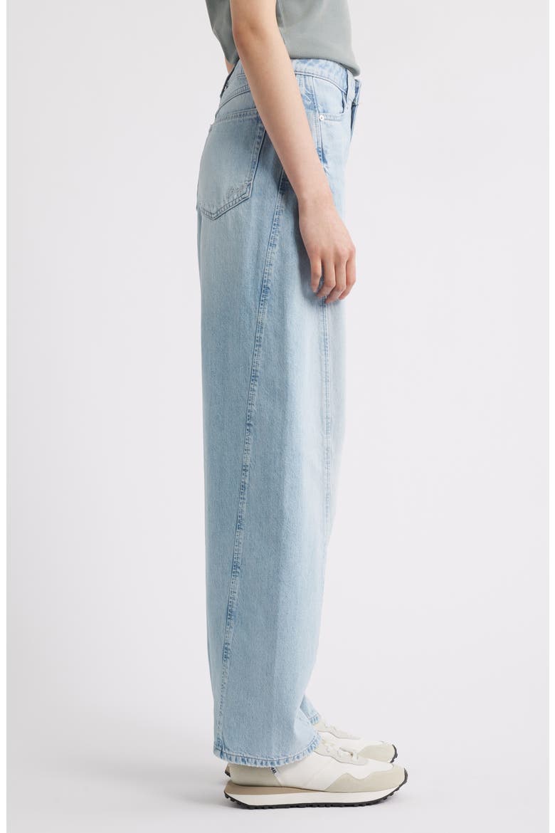 High Waist Balloon Leg Jeans, Alternate, color, DK BU