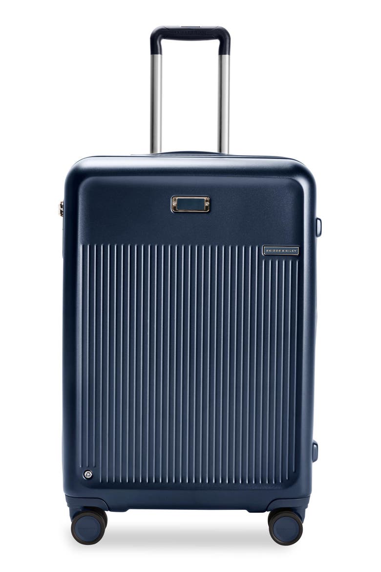 Sympatico Medium 27-Inch Expandable Spinner Luggage, Main, color, NAVY