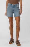 KUT from the Kloth Jenny Raw Hem High Waist Denim Shorts
