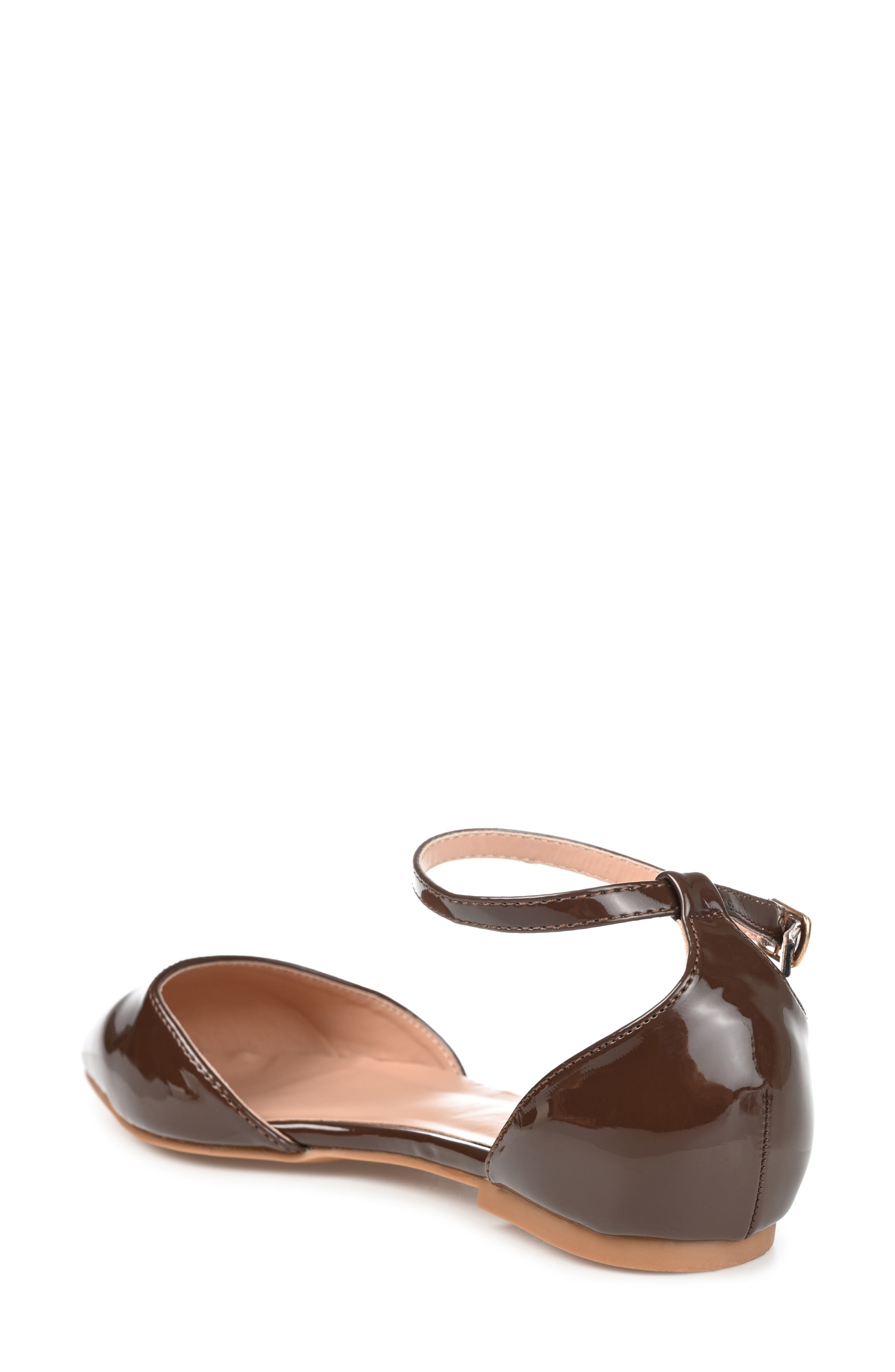 Journee Collection Reba Flat - Wide Width, Alternate, color, Brown