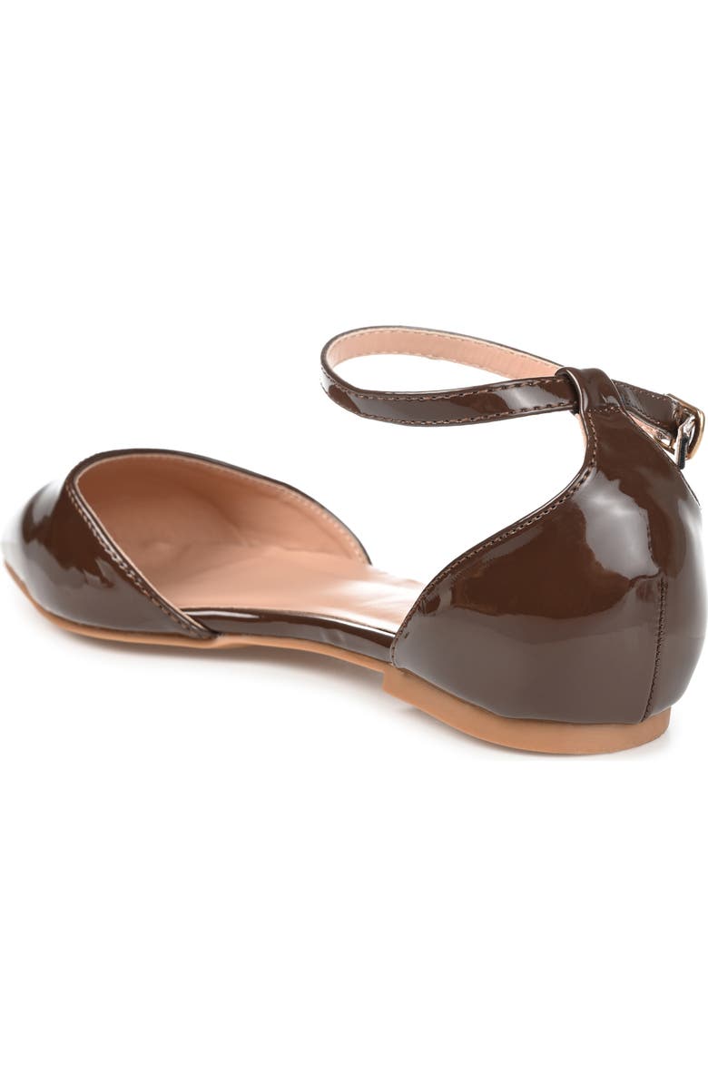 Journee Collection Reba Flat - Wide Width, Alternate, color, Brown