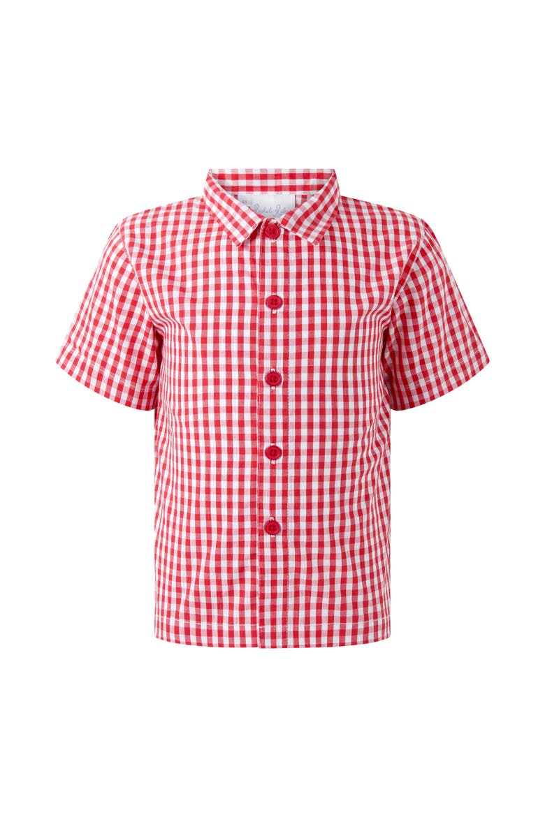 Gingham Shirt, Main, color, Red