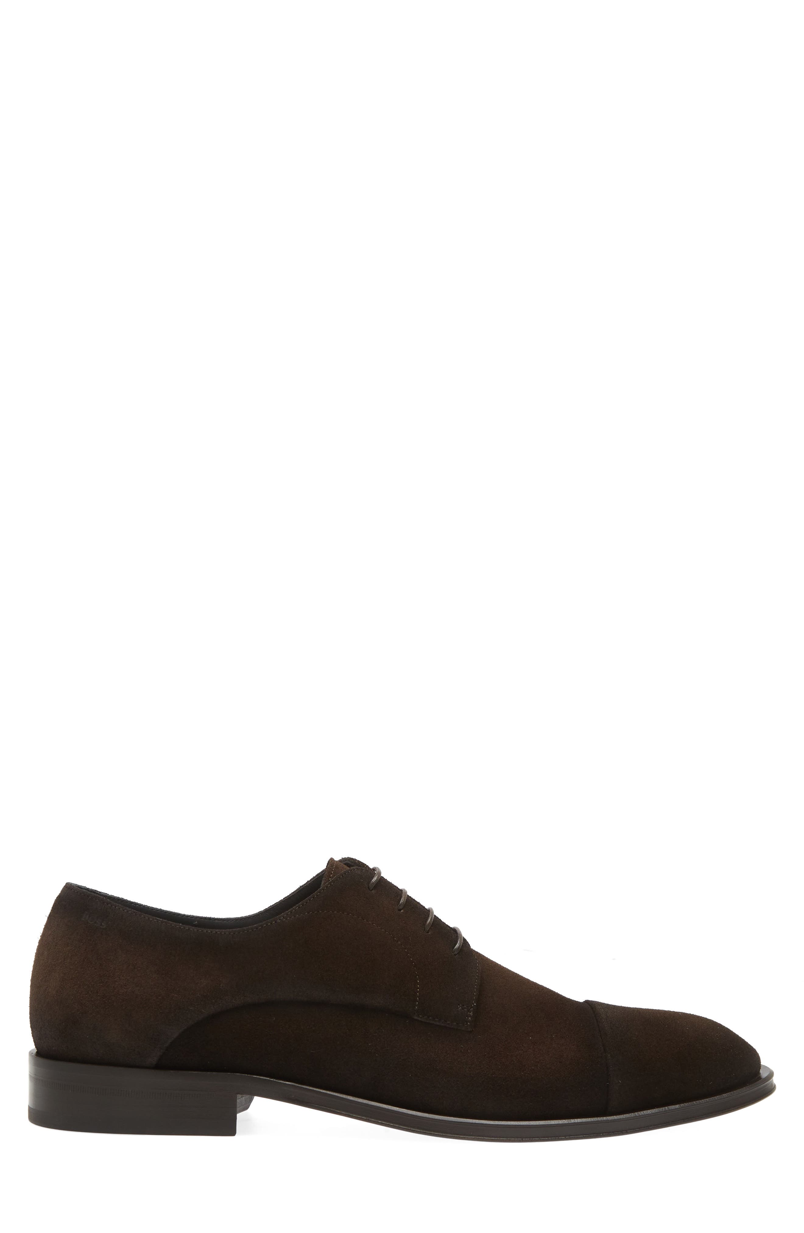 BOSS Derrek Cap Toe Derby, Alternate, color, Dark Brown