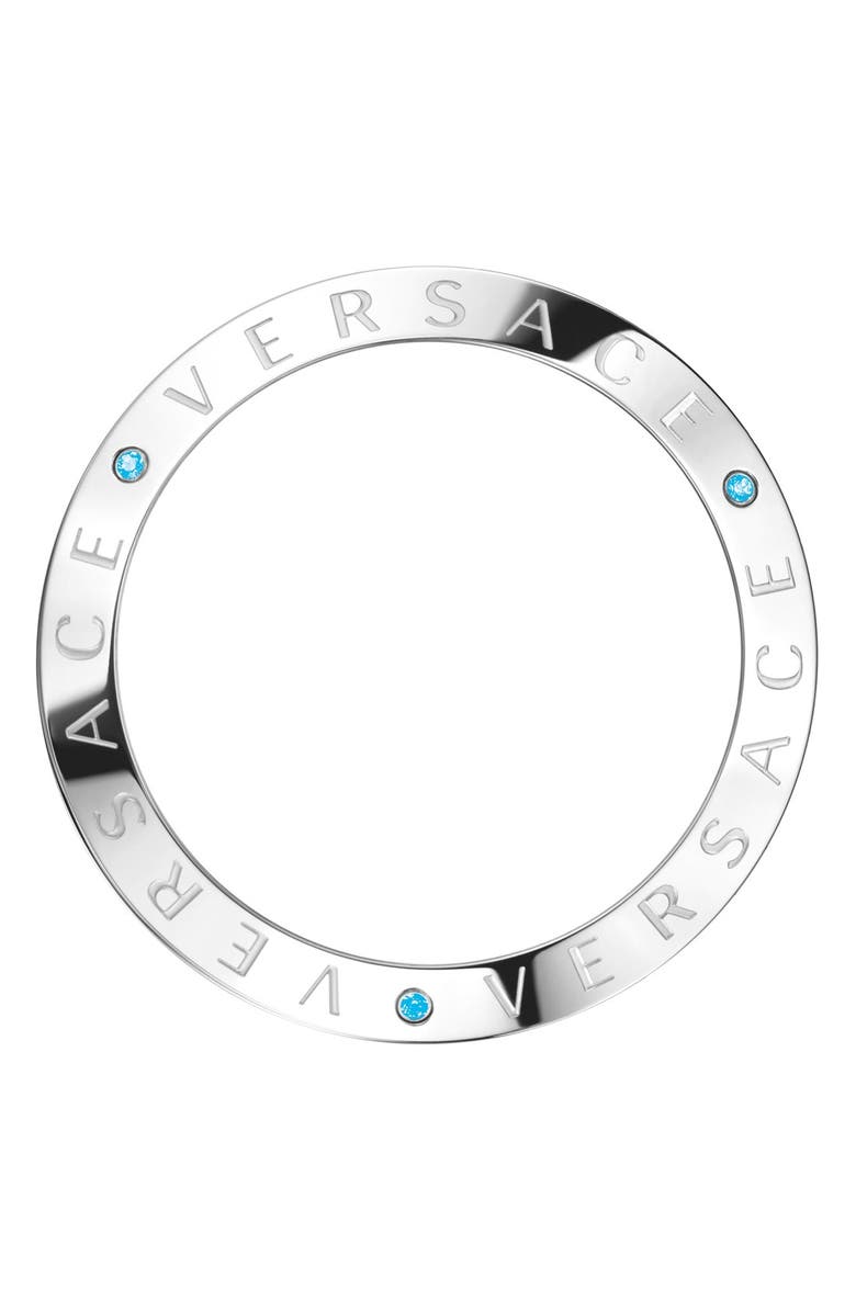 Versace 'V-Race Precious' Chronograph Leather Strap Watch, 42mm, Alternate, color,