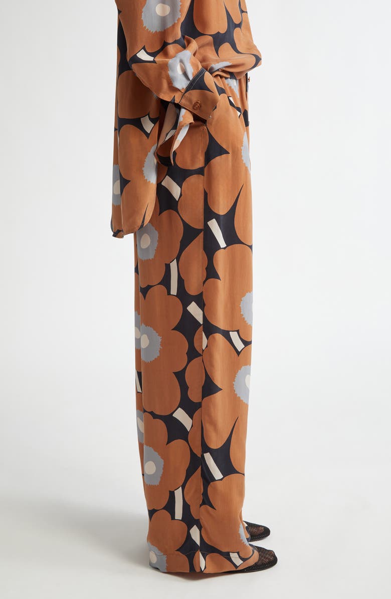 Marimekko Oanet Unikko Pants, Alternate, color, Brown Black Grey