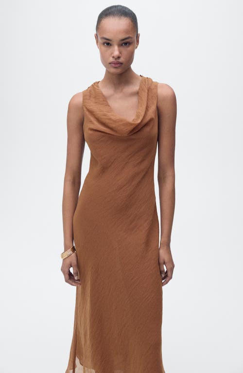 Mango Cowl Neck Sleeveless Dress
