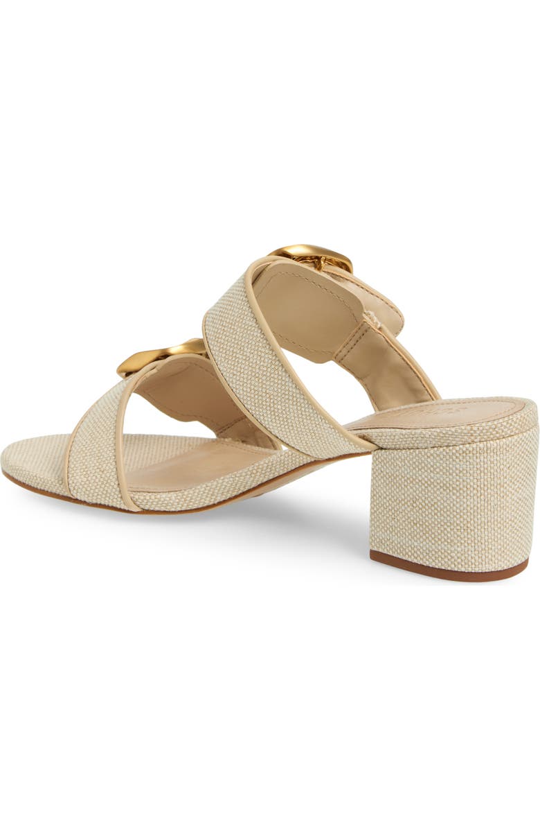 Schutz Olga Buckle Block Heel Sandal, Alternate, color, Oyster