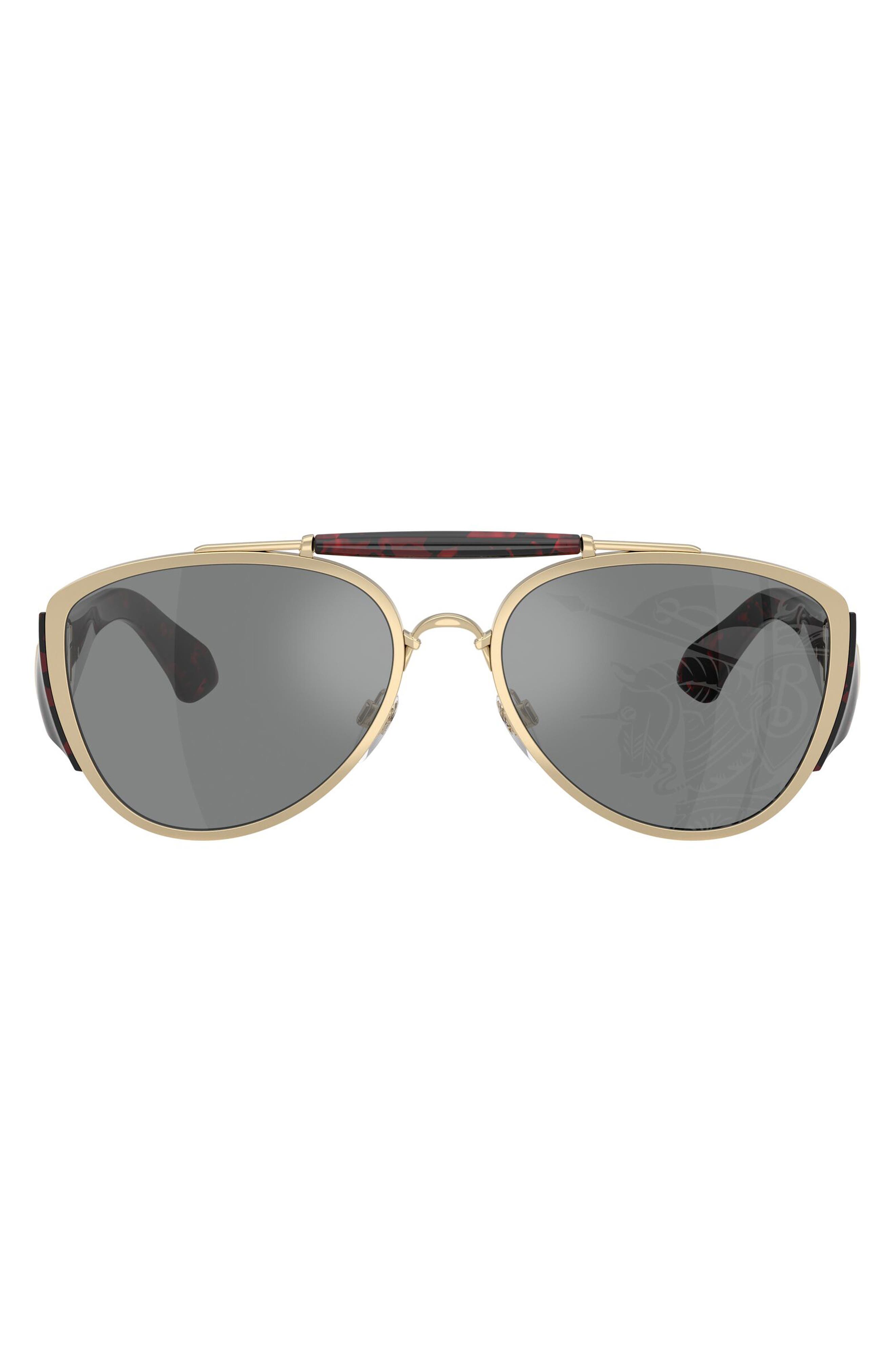 Burberry 60mm Pilot Sunglasses