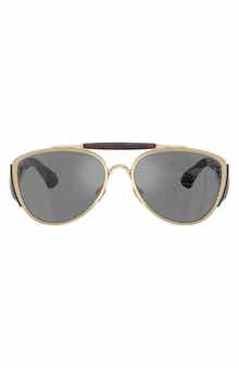 Burberry 60mm Pilot Sunglasses
