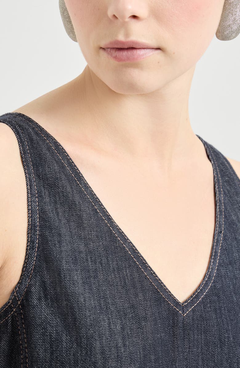 Brunello Cucinelli Mini dress, Alternate, color, Dark Denim