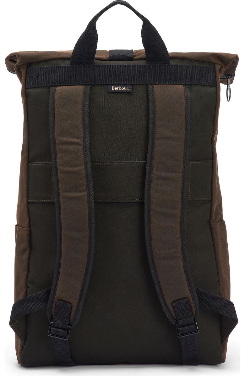 Barbour Field Waxed Cotton Backpack, Alternate, color,