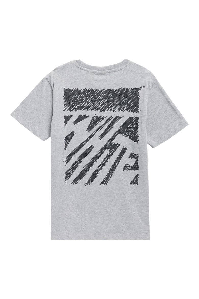 Kids' Scribble Graphic T-Shirt, Alternate, color, LIGHT HEATHER GREY