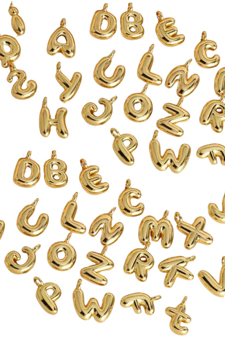 Emma Rae Bubble Initial Necklace, Alternate, color, Letter A