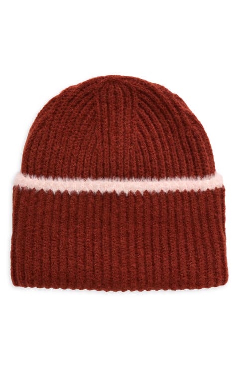 Rib Contrast Beanie