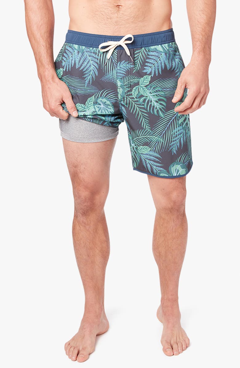 Fair Harbor The Anchor Swim Trunks, Main, color, Navy Evergreen