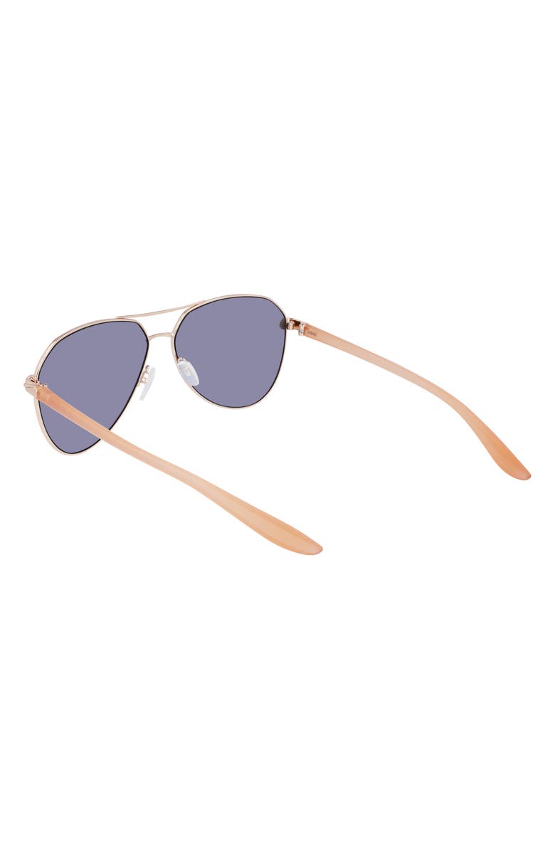 Nike City 61mm Mirrored Aviator Sunglasses, Alternate, color, Rose Gold / Gold