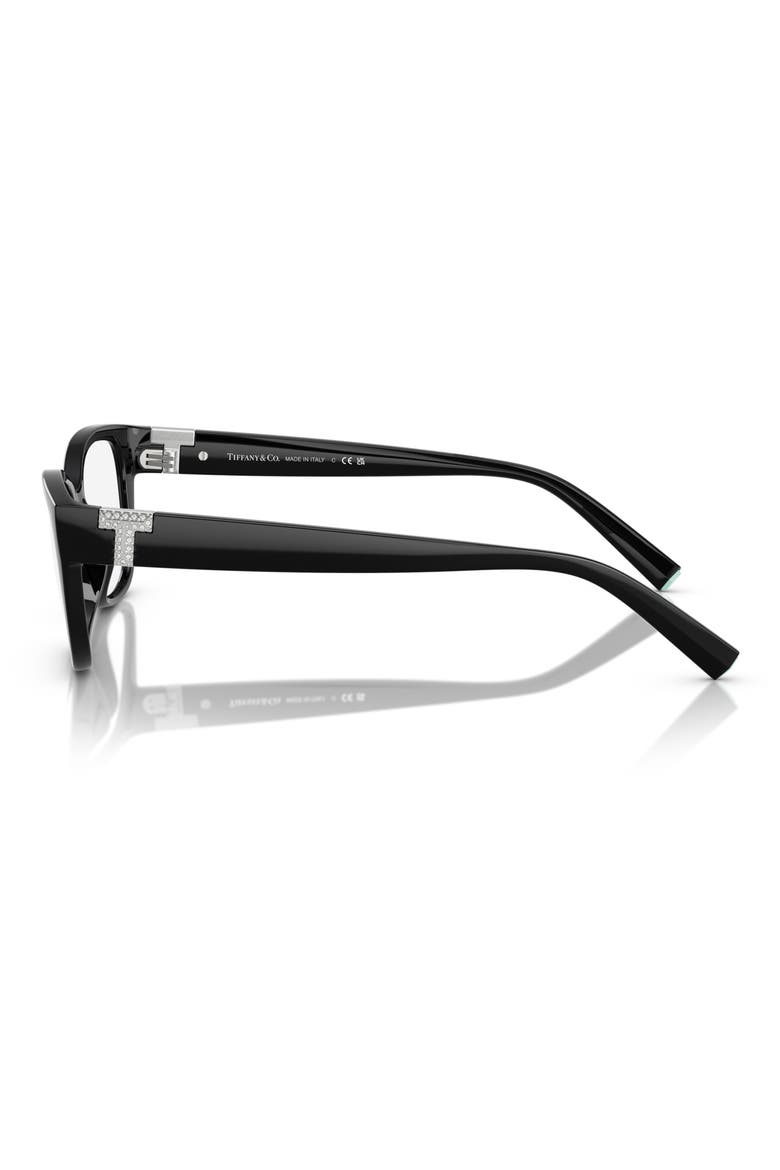 54mm Pillow Optical Glasses, Alternate, color, BLACK