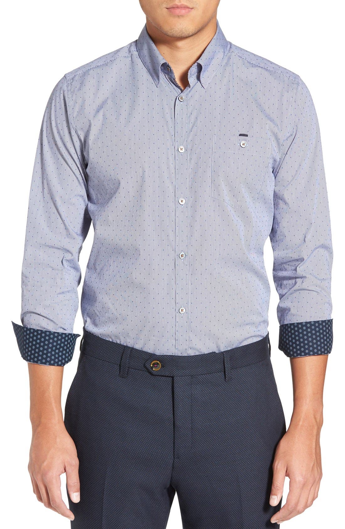 Ted Baker London 'Burcin' Slim Fit Dobby Sport Shirt (Men) | Nordstrom