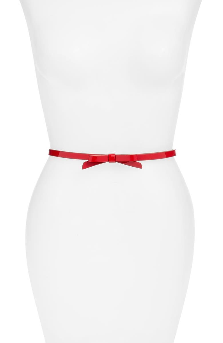 Halogen<sup>®</sup> Halogen Patent Bow Belt, Main, color,