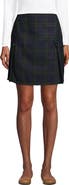 Lands' End School Uniform Young  Side Pleat Plaid Skort Above the Knee