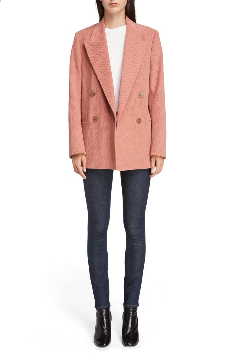 Acne Studios Corduroy Double Breasted Blazer, Alternate, color,