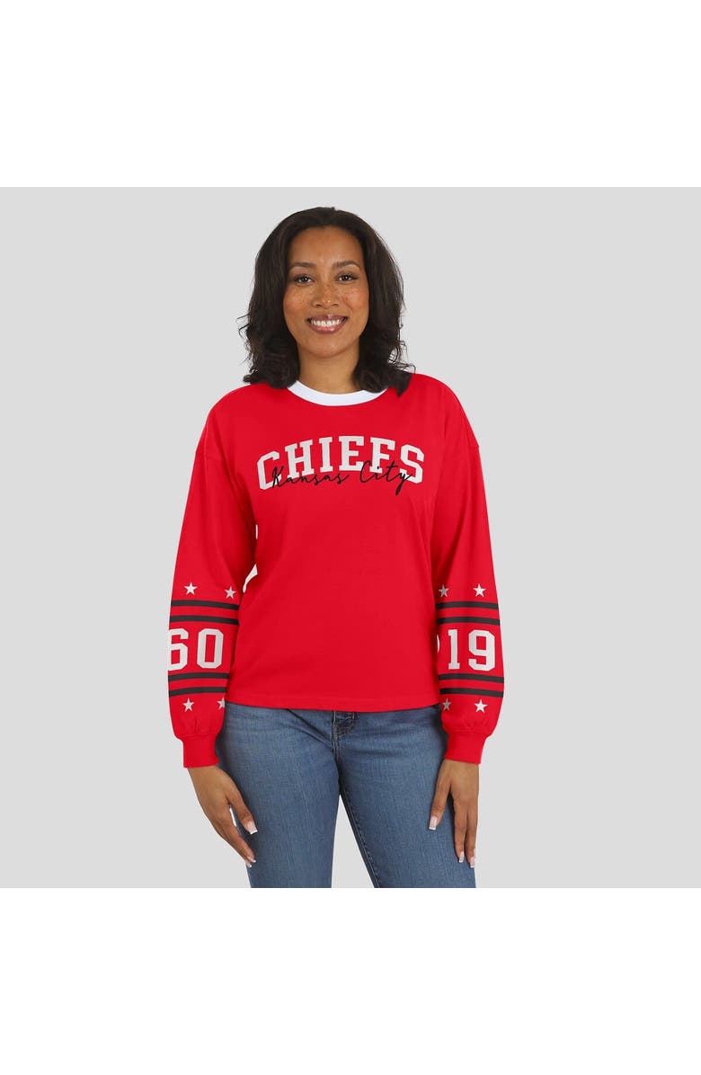 WEAR by Erin Andrews Women's WEAR by Erin Andrews Red Kansas City Chiefs Sport Long-Sleeve T-Shirt, Alternate, color, Red