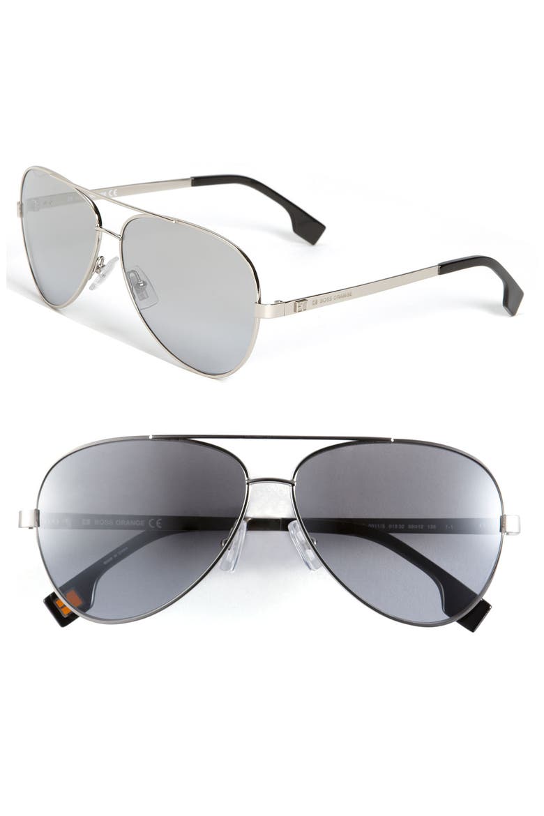 59mm Metal Aviators, Main, color, PALLADIUM