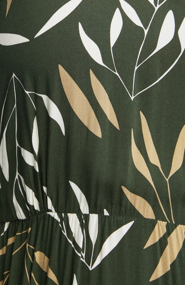 Estelle Brighton Foliage Print Midi Dress, Alternate, color,