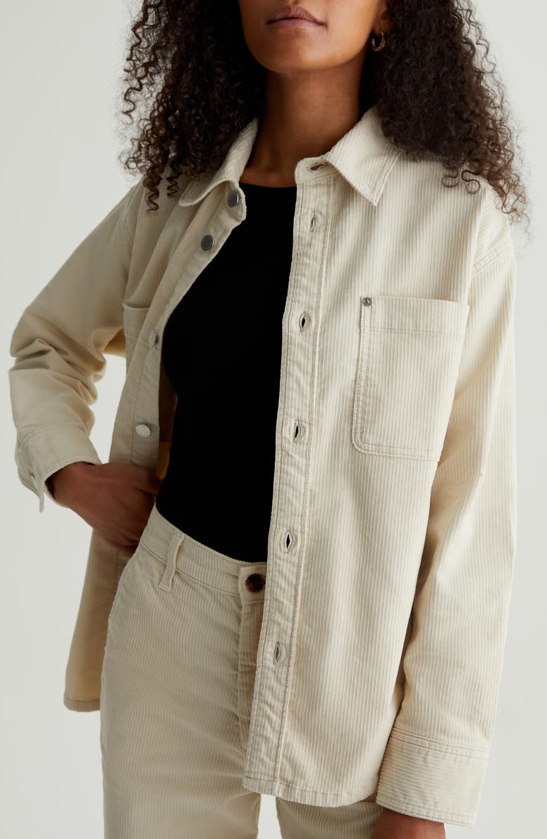 AG Anabelle Corduroy Overshirt, Alternate, color, 