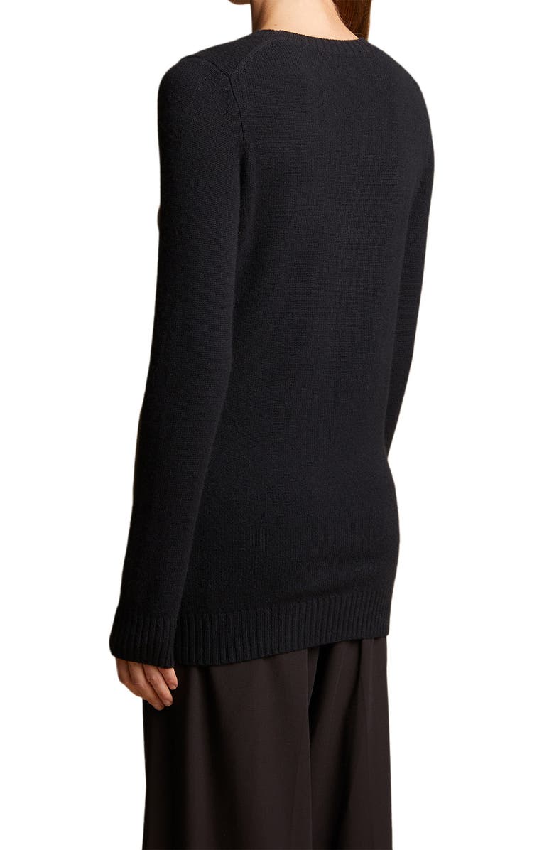 Khaite Toni Crewneck Cashmere Sweater, Alternate, color, 