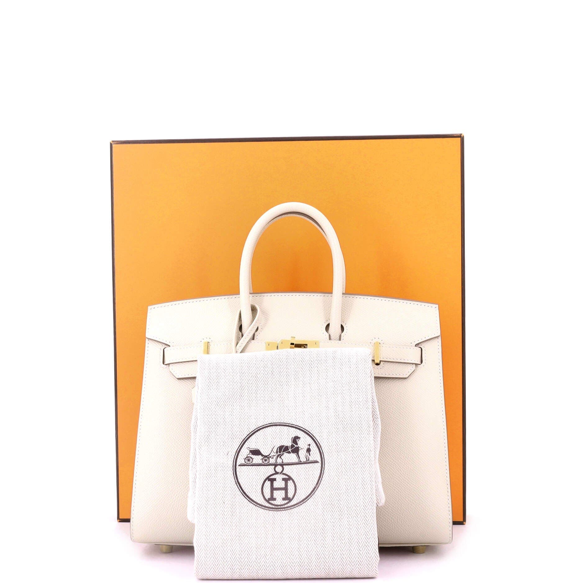 Pre-Owned Hermes Birkin Sellier Bag Light Epsom with Gold Hardware 25, Alternate, color, 