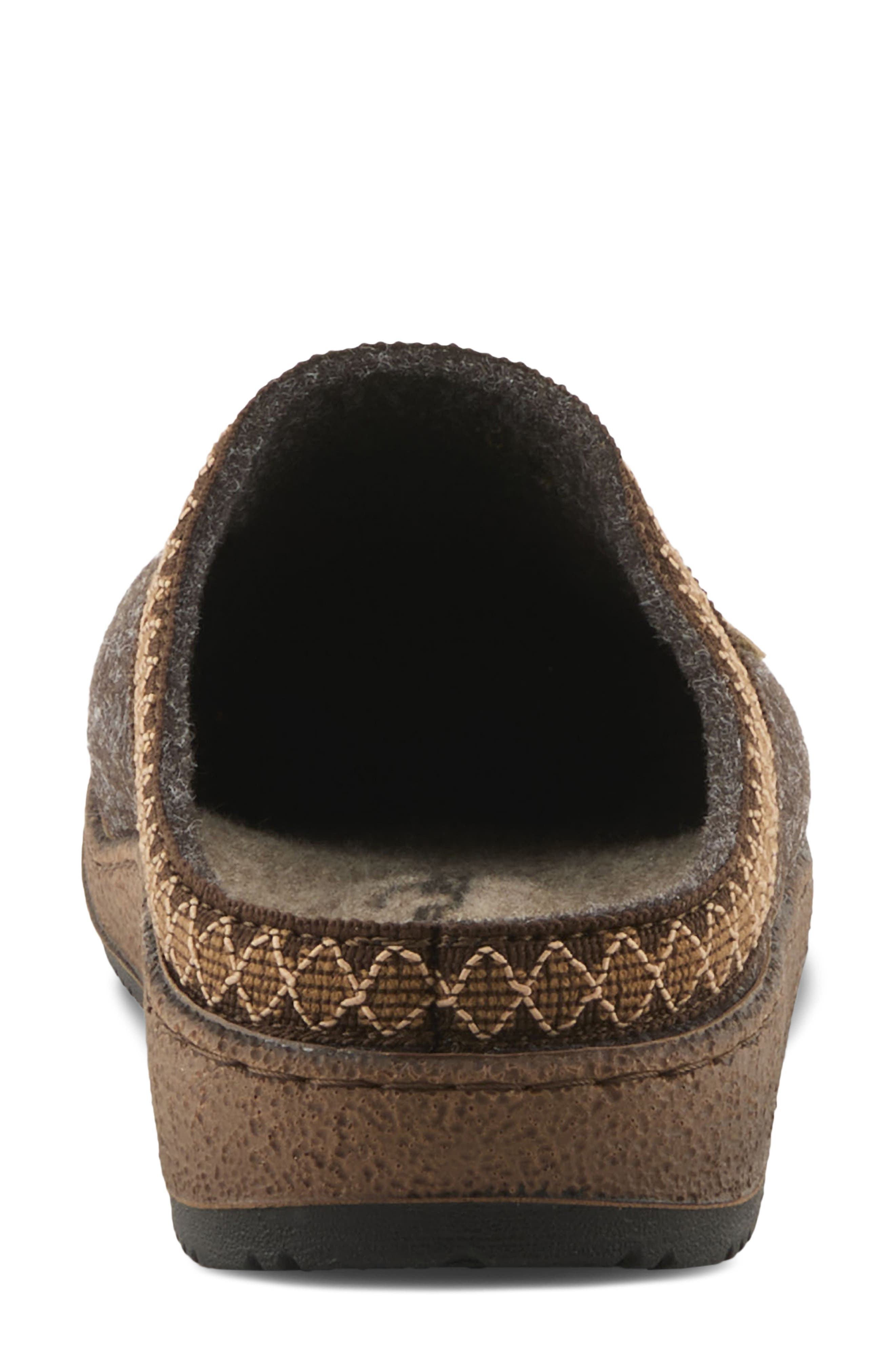 Flexus by Spring Step Snuggee Wool Clog, Alternate, color, Dark Brown