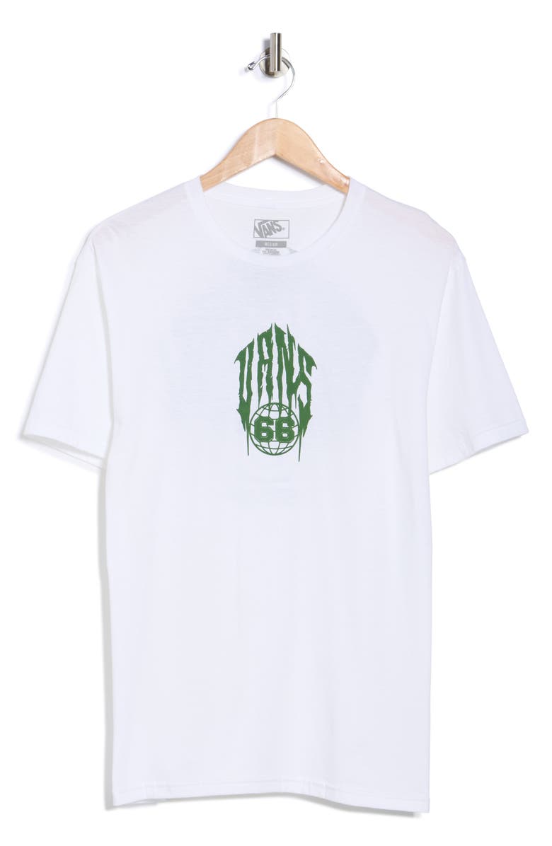 Vans Globetrodding Logo Graphic T-Shirt, Alternate, color, White