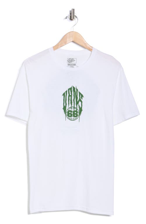 Vans Globetrodding Logo Graphic T-shirt In White