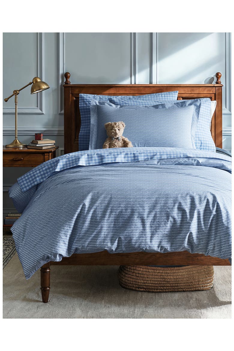 La Mer Duvet Cover & Pillow Shams Set, Alternate, color, BLUE
