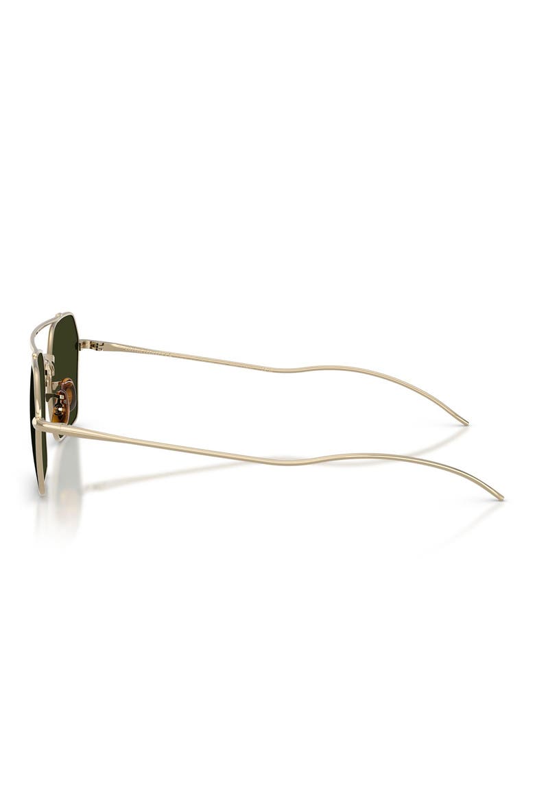 TK-15 53mm Polarized Geometric Sunglasses, Alternate, color, GOLD / POLAR