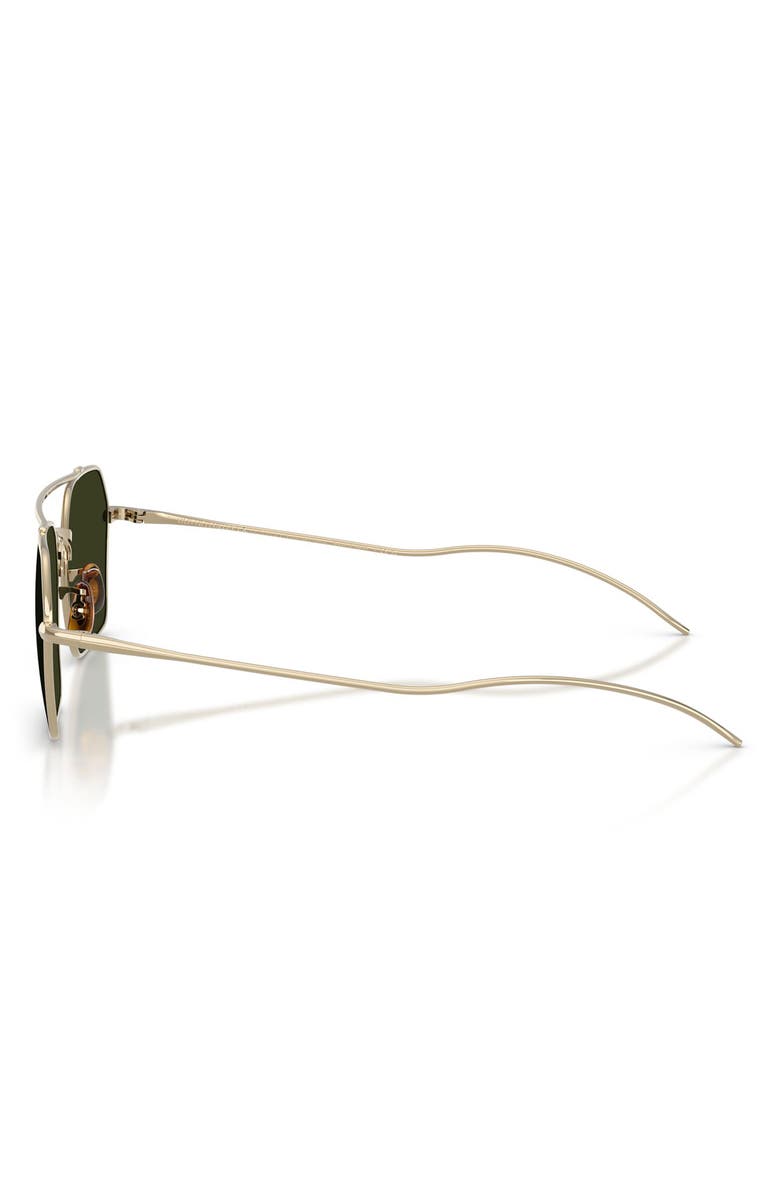 Oliver Peoples TK-15 53mm Polarized Geometric Sunglasses, Alternate, color, Gold / Polar