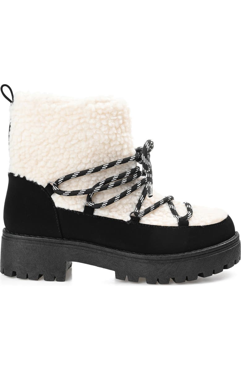 Journee Collection Roylynn Faux Shearling Lug Sole Boot, Alternate, color,