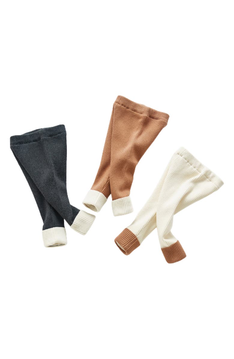 Ashmi & Co. Morgan Rib Cotton Leggings, Alternate, color, White