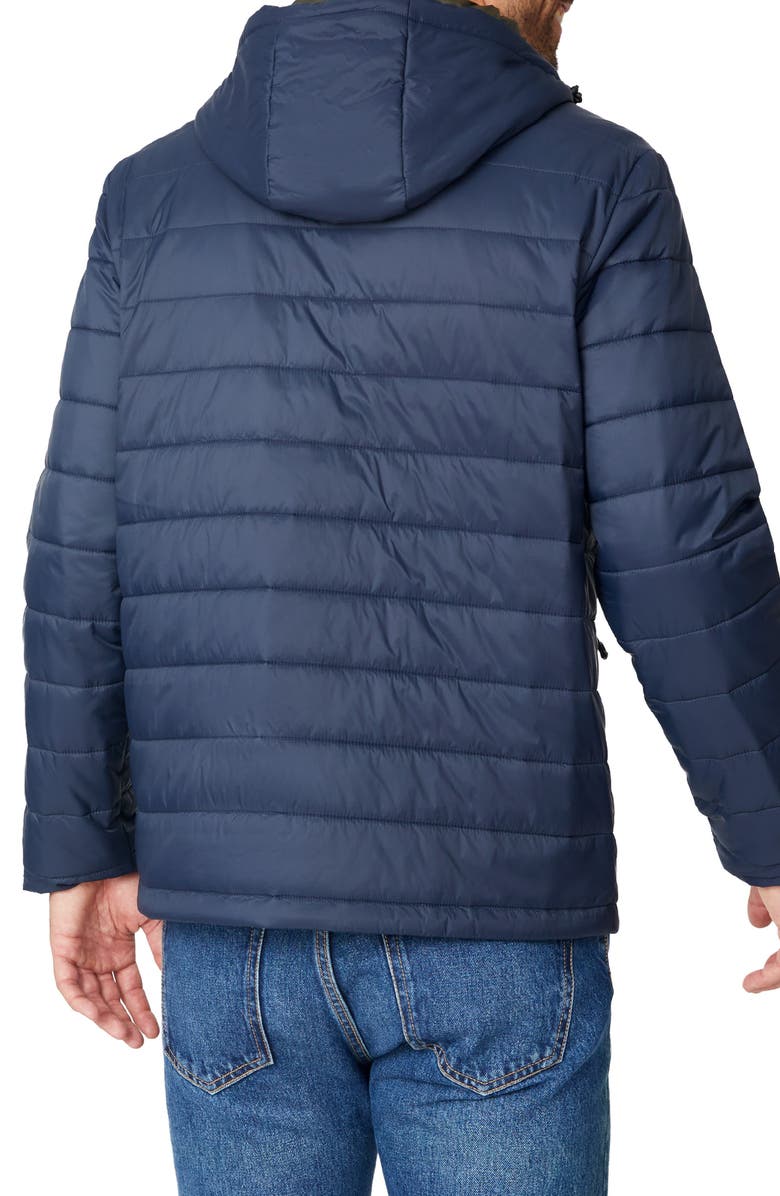 Free Country Colorblock Puffer Jacket, Alternate, color, Navy
