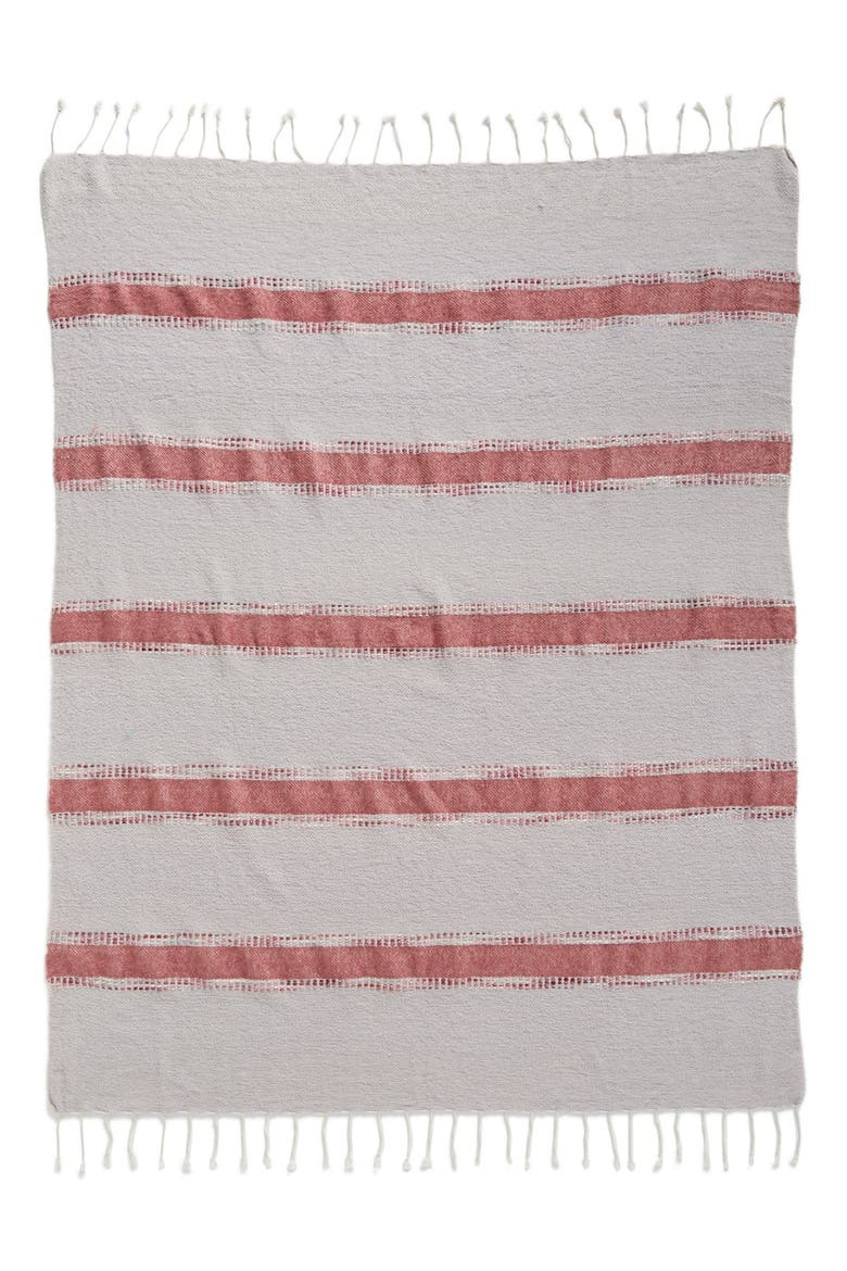 Brushed Stripe Throw, Alternate, color, GREY VAPOR MULTI