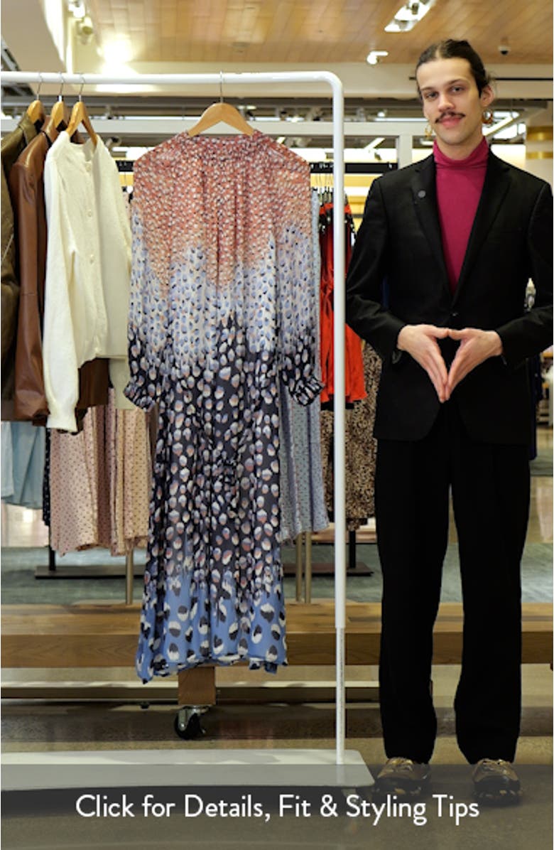 Blue Dahlia Long Sleeve Maxi Dress, sales video thumbnail